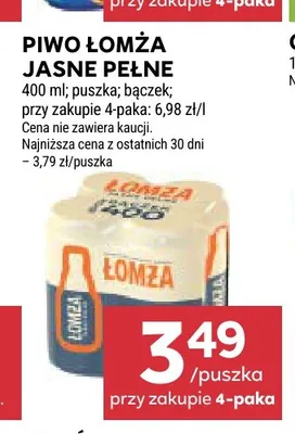 Piwo Łomża promocja w Stokrotka