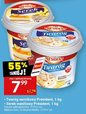 Twaróg sernikowy Président promocja w Twój Market