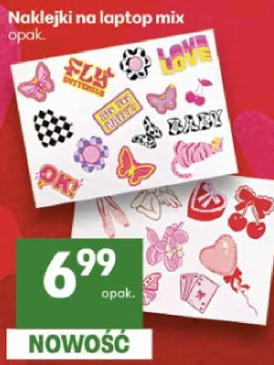 Naklejki na laptop mix promocja w Delikatesy Centrum