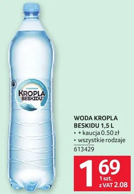 Woda Kropla Beskidu 1,5L promocja w Selgros