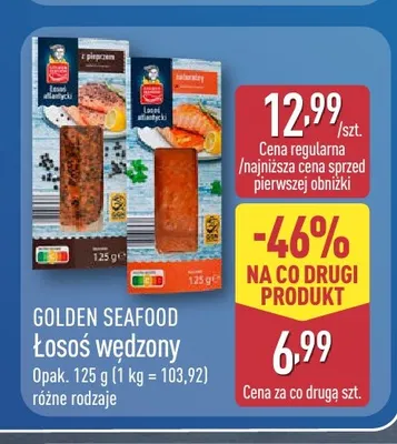 Łosoś wędzony Golden Seafood promocja w Aldi