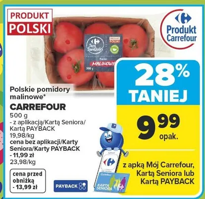 Pomidory malinowe Carrefour promocja w Carrefour Market