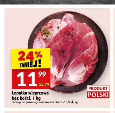 Łopatka wieprzowa bez kości promocja w Twój Market