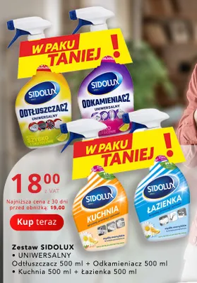 Zestaw Sidolux kuchnia + łazienka promocja w Poczta Polska