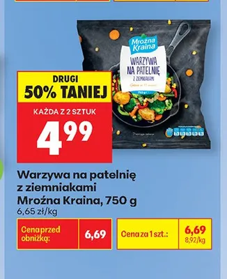 Warzywa na patelnię z ziemniakami Mroźna Kraina promocja w Biedronka