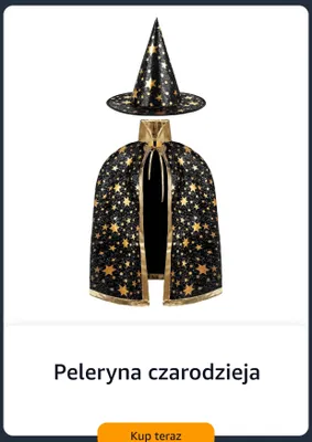 Peleryna czarodzieja Amazon promocja w Amazon
