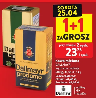 Kawa mielona Dallmayr wybrane rodzaje promocja w Intermarche