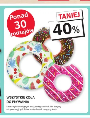 Koło do pływania pączek z brązowym lukrem promocja w Selgros
