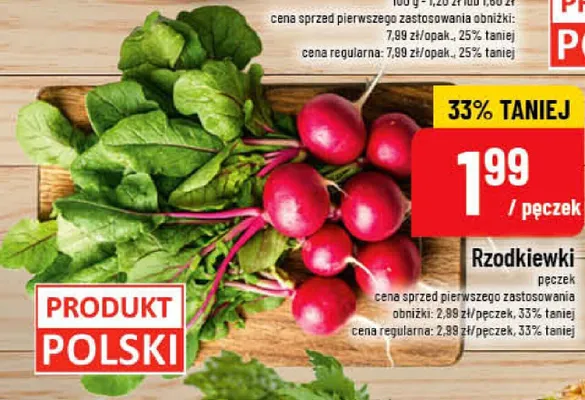 Rzodkiewki polskie promocja w POLOmarket