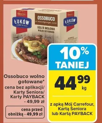 Ossobuco wołowe gotowane promocja w Carrefour