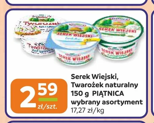Twarożek naturalny Piątnica promocja w Społem Częstochowa
