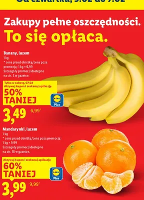 Banany, luzem promocja w Lidl