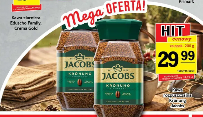 Kawa rozpuszczalna Jacobs Krönung promocja w Gram Market
