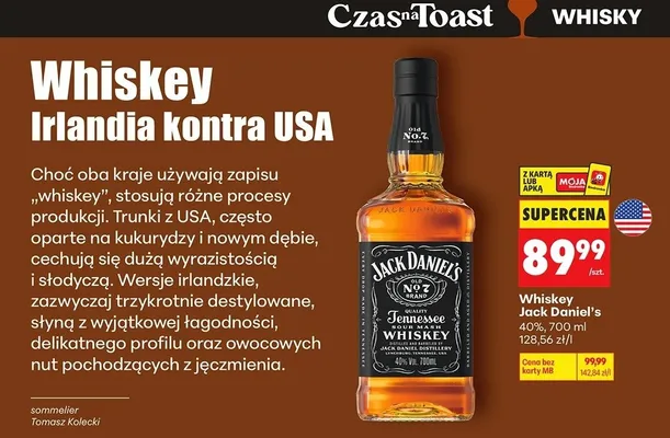 Whiskey Tennessee Jack Daniel's promocja w Biedronka
