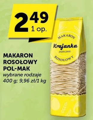 Makaron rosołowy Pol-Mak promocja w Groszek