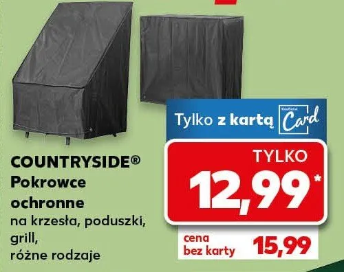 Pokrowce ochronne na krzesła, poduszki, grill promocja w Kaufland