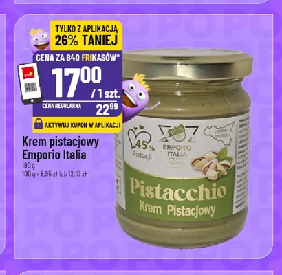 Krem pistacjowy Emporio Italia promocja w POLOmarket