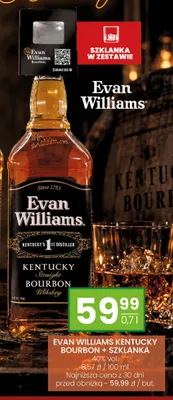 Evan Williams Kentucky Bourbon + szklanka promocja w Twój Market