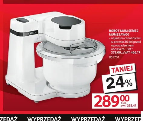 Robot kuchenny Bosch Mum Serie 2 MUMS2AW00 promocja w Selgros