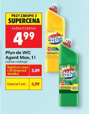 Płyn do WC różne rodzaje promocja w Biedronka