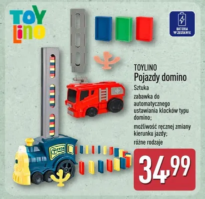 Pojazdy domino TOYLINO promocja w Aldi