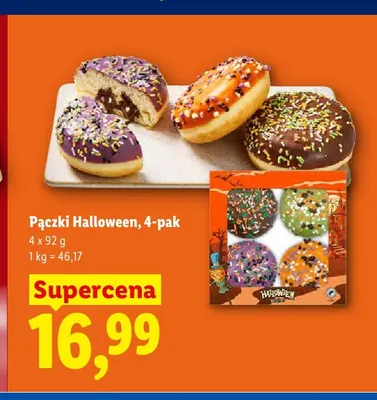 Pączki Halloween 4-pak promocja w Lidl