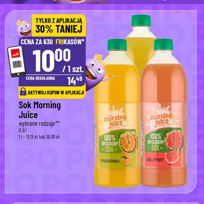 Sok Morning Juice promocja w POLOmarket