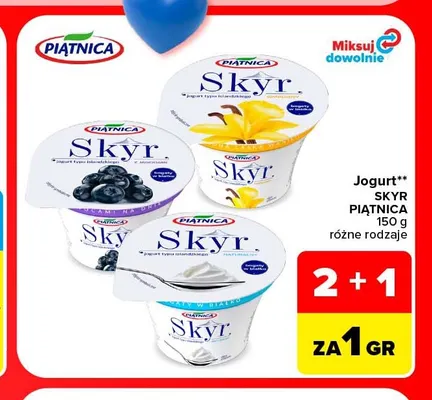 Jogurt Skyr Piątnica promocja w Carrefour