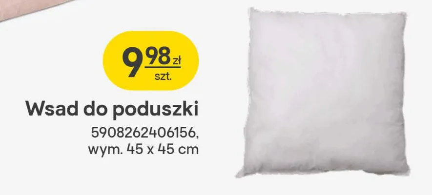 Wsad do poduszki promocja w Castorama