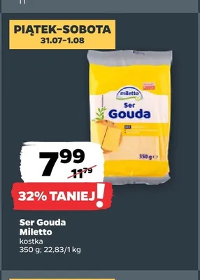 Ser Gouda Miletto kostka promocja w Netto