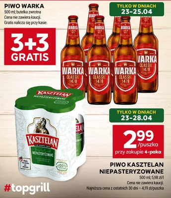 Piwo Warka Classic 1478 promocja w Stokrotka