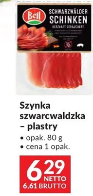 Szynka szwarcwaldzka – plastry Bell promocja w Makro