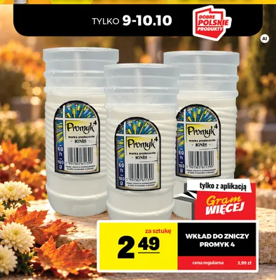 Wkład do zniczy Promyk 4 promocja w Gram Market