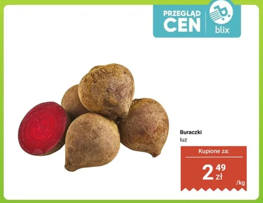 Buraczki luz promocja w Dino