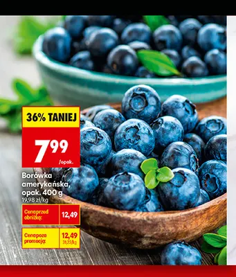 Borówki amerykańskie promocja w Biedronka