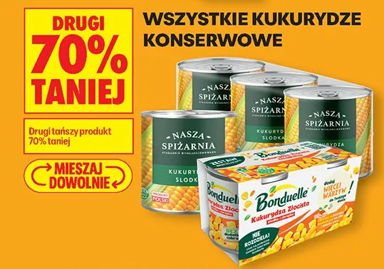 Kukurydza słodka Nasza Spiżarnia promocja w Biedronka
