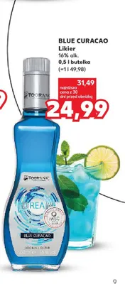 Likier Blue Curacao 16% alk. promocja w Kaufland