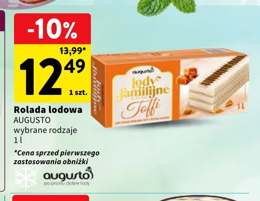 Rolada lodowa Augusto promocja w Intermarche