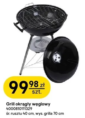 Grill okrągły węglowy 4000810111329 promocja w Castorama