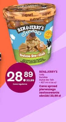 Lody sundae dulce de lish promocja w Frisco