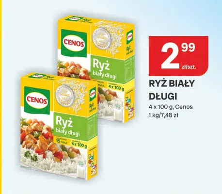 Ryż biały długi Cenos promocja w Chorten