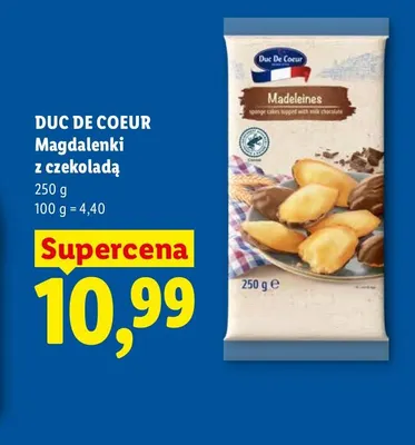 Magdalenki z czekoladą Duc De Coeur promocja w Lidl
