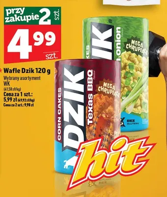 Wafle kukurydziane Dzik Texas BBQ promocja w TOPAZ
