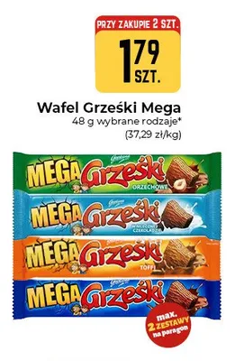 Wafel Grześki Mega w mlecznej czekoladzie promocja w Społem Częstochowa