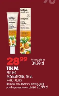 Peeling enzymatyczny Tołpa promocja w Drogerie Natura