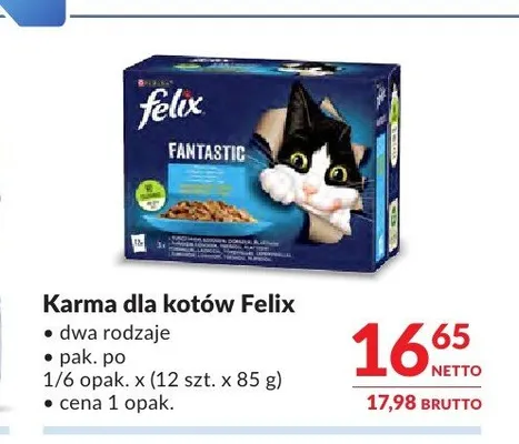 Karma dla kotów Felix Fantastic promocja w Makro