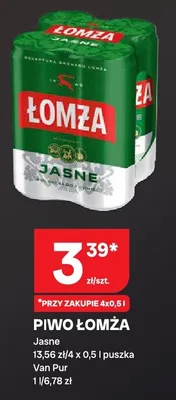 Piwo łomża jasne promocja w Chorten