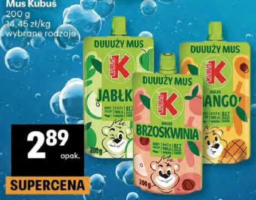 Mus Kubuś promocja w Delikatesy Centrum