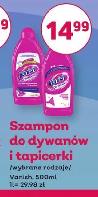 Szampon do dywanów i tapicerki Vanish promocja w Bliski