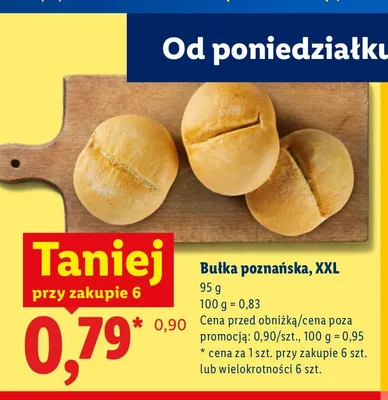 Bułka poznańska XXL promocja w Lidl